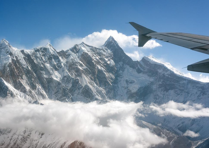 飛機上欣賞到的南迦巴瓦峰