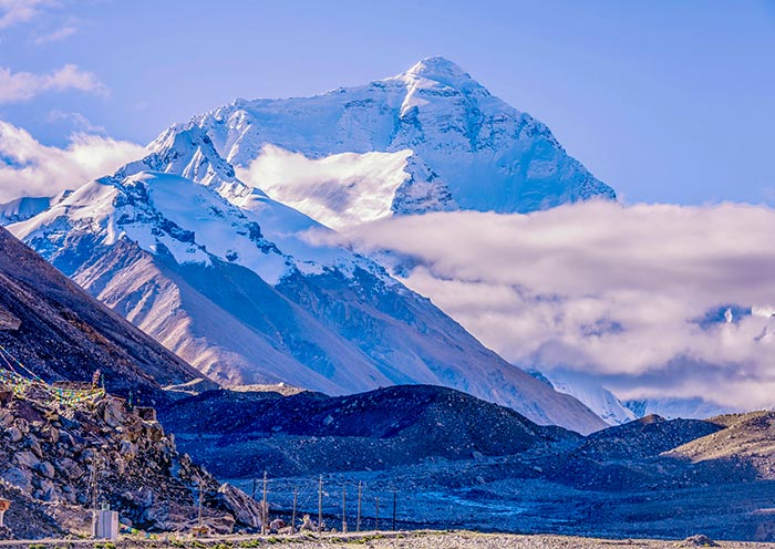 西藏冬季聖山