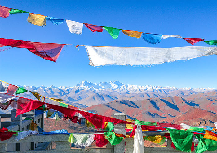 加烏拉山口上的經幡