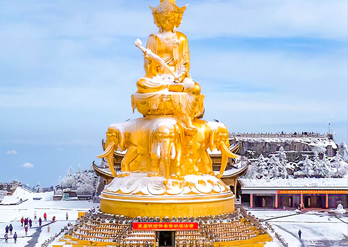 金頂冬景