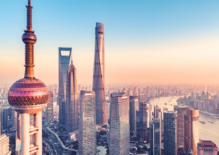 陸家嘴的三座標誌性摩天大樓