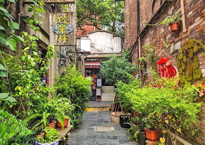 上海古色古香的田子坊