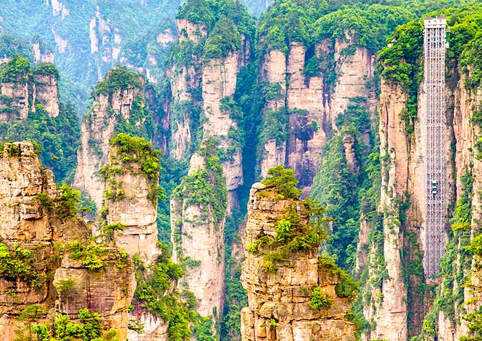 張家界國家森林公園百龍電梯